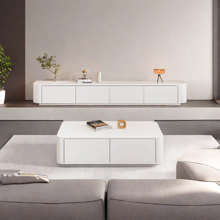 LUAR AND FURNITURE CORP. Solid Wood TV Stand And Coffee Table